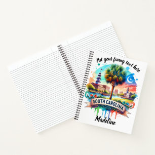Cuaderno El encanto del crepúsculo de Carolina del Sur capt