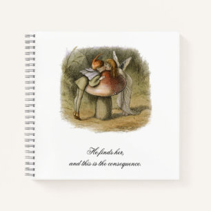 Cuaderno Él Encuentra A Su Romántico El día de San Valentín