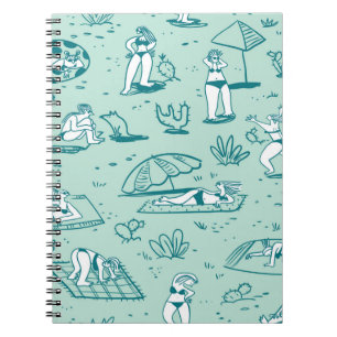 Cuaderno El entorno con los chicas de playa de verano. Pata