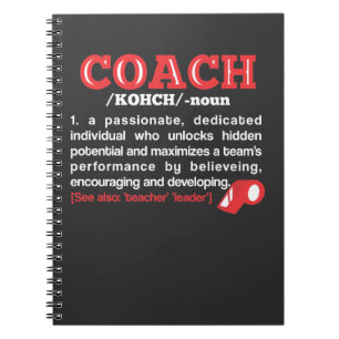 Cuaderno El entrenar divertido del equipo de la definición