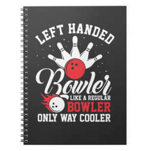 Cuaderno El equipo de Bowling de la izquierda con la pelea 
