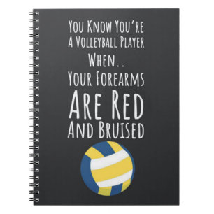 Cuaderno El equipo de voleibol da al jugador Deportes Famos