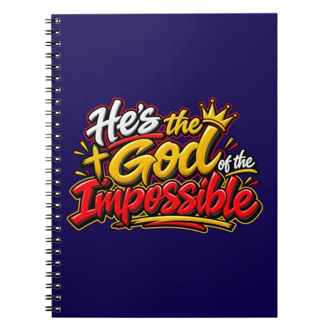 Cuaderno Él es el Dios de lo posible (Frente)