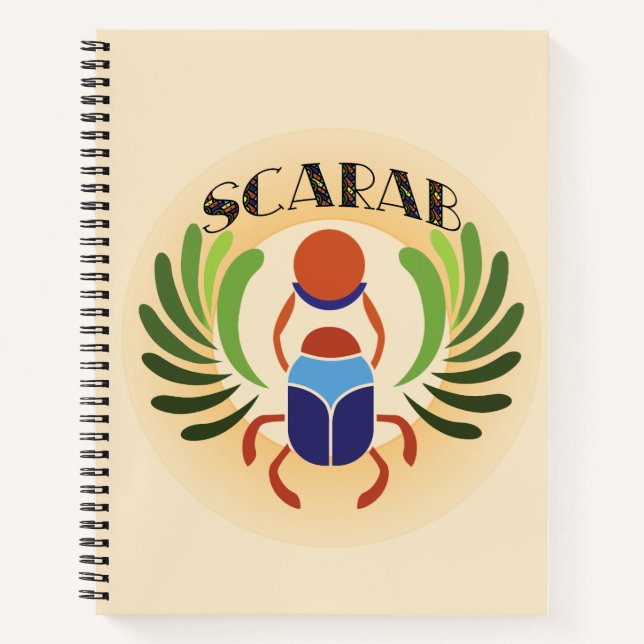 Cuaderno El escarabajo egipcio Scarab. Clásico de Egipto (Anverso)