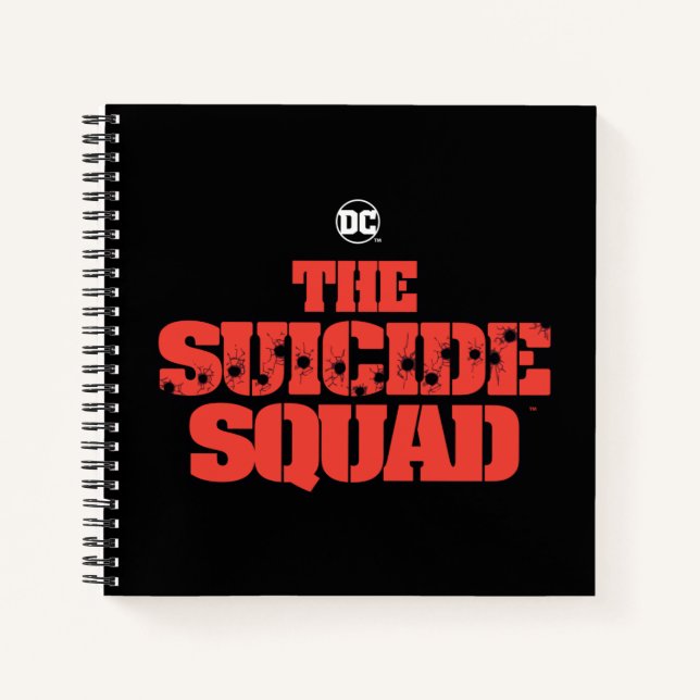 Cuaderno El escuadrón suicida | Logo rojo y negro (Anverso)
