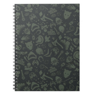 Cuaderno El escuadrón suicida   Patrón de iconos de caracte