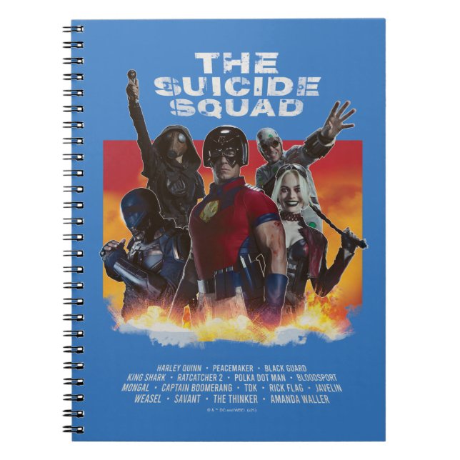 Cuaderno El escuadrón suicida | Poster de películas de esti (Frente)
