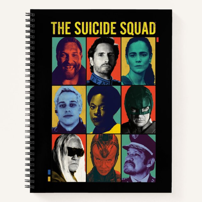 Cuaderno El escuadrón suicida | Retro Grid Con Amanda Walle (Anverso)