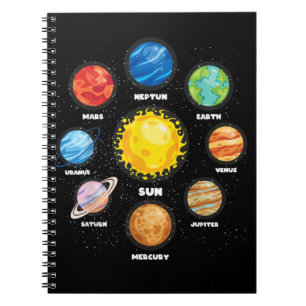 Cuaderno El espacio astronauta del científico del espacio u