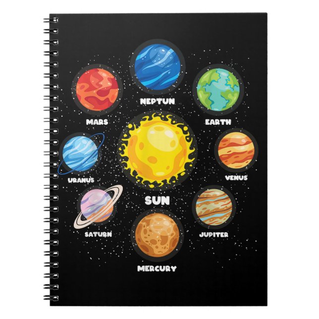 Cuaderno El espacio astronauta del científico del espacio u (Frente)