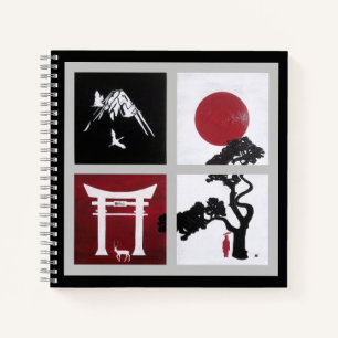 Cuaderno El Espíritu Japonés Pintura de Alfred Fox