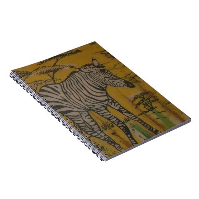 Cuaderno El Espíritu Serengeti: Zebra Grazing en Mara (Lado Derecho)