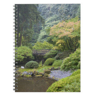 Cuaderno El estanque paseo con puente lunar