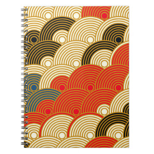 Cuaderno El estilo japonés escala las olas sin inconvenient
