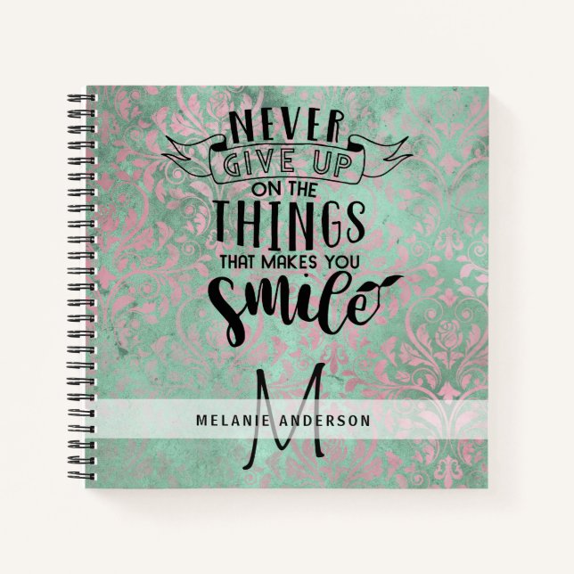 Cuaderno El estímulo a los chicas nunca renuncian a su diar (Anverso)