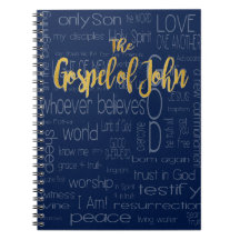 El evangelio de Juan, azul marino