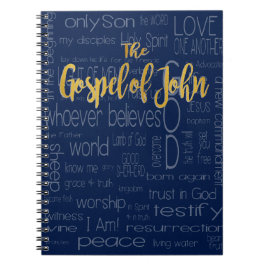 Cuaderno El evangelio de Juan, azul marino