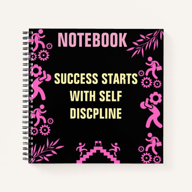 Cuaderno El éxito motivacional comienza con la autodiscipli (Anverso)