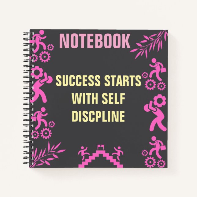 Cuaderno El éxito motivacional comienza con la autodiscipli (Anverso)