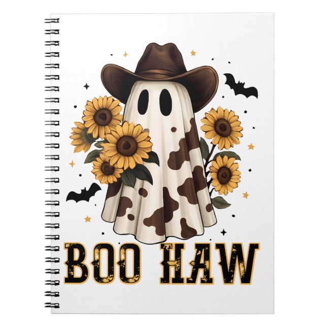 Cuaderno El fantasma Boo Haw, fantasma de la vaca occidenta (Frente)