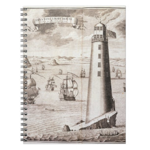 Cuaderno El faro de Eddystone, grabado por Hendrick Hul
