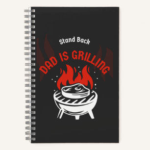 Cuaderno El Fiesta de parrilladas de barbacoa Stand Back Da