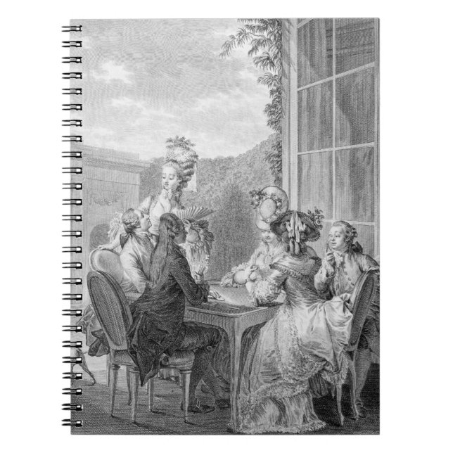 Cuaderno El fiesta de Whist, 1783, grabado por Jean Dambrun (Frente)