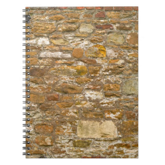Cuaderno El fondo y la pared de piedra de textura. Alta res
