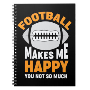 Cuaderno El fútbol americano me hace feliz