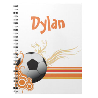 Cuaderno El fútbol se divierte nombre personalizado juego