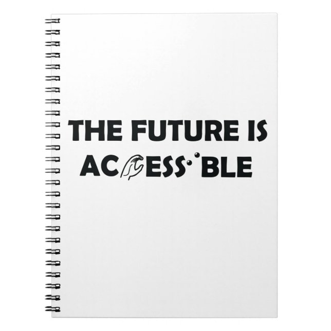 Cuaderno El futuro es accesible el lenguaje de Rótulo ASL B (Frente)