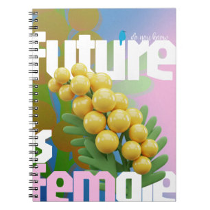 Cuaderno El Futuro Es Un Portátil Femenino   Empoderamiento