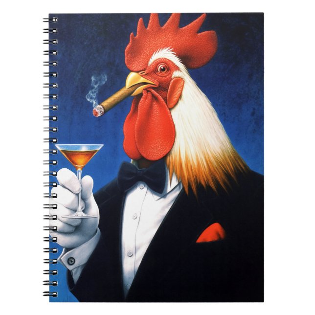 Cuaderno El gallo del dapper | Gracioso Club de Caballeros (Frente)