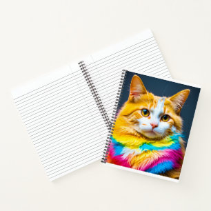 Cuaderno el gato arco iris