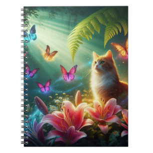Cuaderno El Gato Curioso & Sus Mariposas