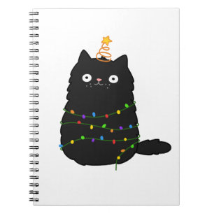 Cuaderno El gato de los Navidades kawaii