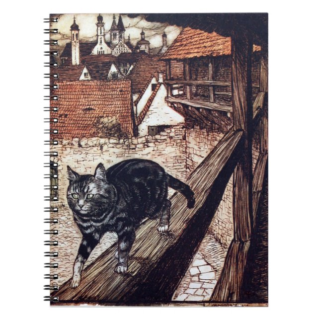 Cuaderno El gato del castillo por Rackham (Frente)