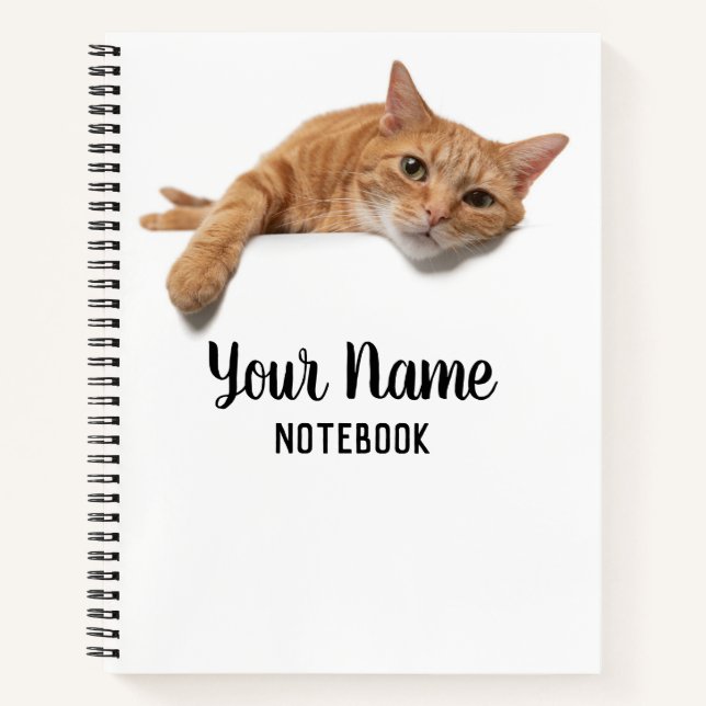 Cuaderno El gato del naranja está tumbado (Anverso)