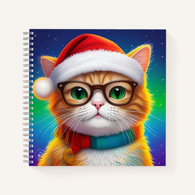 Cuaderno El gato Navidad Santa Claus-68265 (Anverso)
