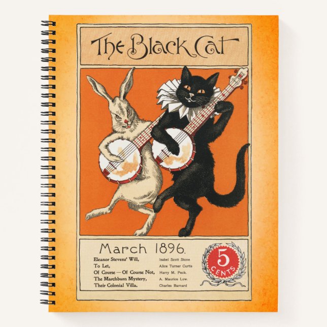 Cuaderno El gato negro vintage 1896 (Anverso)