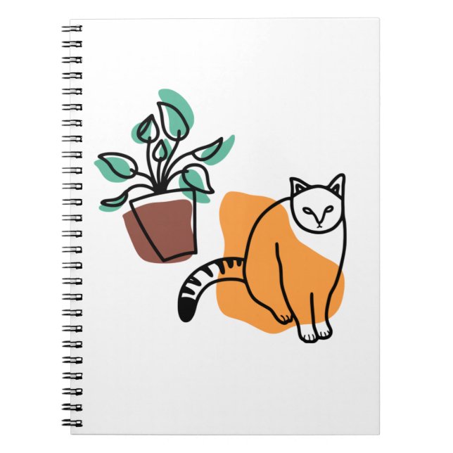 Cuaderno El gato y la planta (Frente)