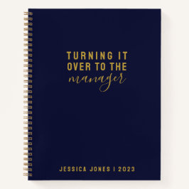 Cuaderno El Gestor Universal Elegante Ley Azul de Atracción