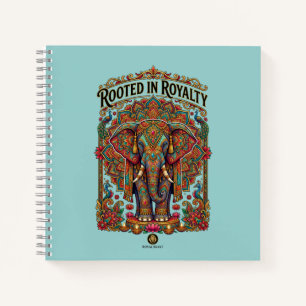 Cuaderno El gigante gentil: diseño artístico de elefante