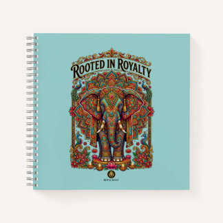 Cuaderno El gigante gentil: diseño artístico de elefante