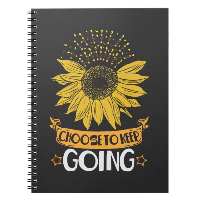 Cuaderno El Girasol De La Salud Mental Elige Seguir Adelant (Frente)