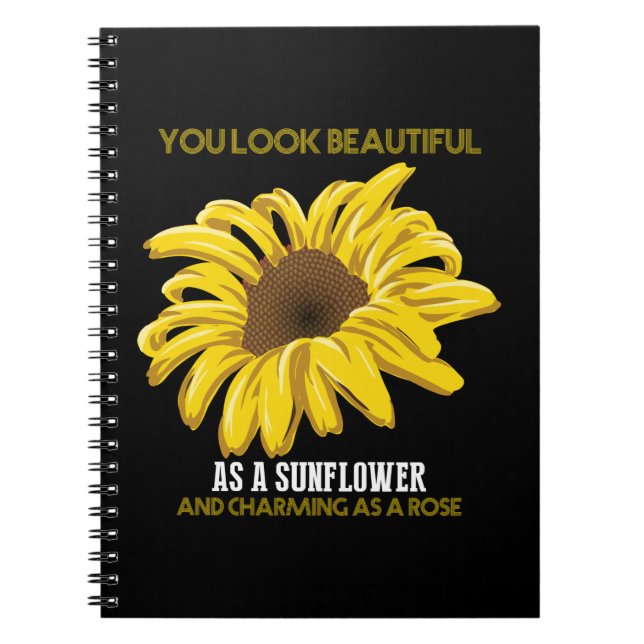 Cuaderno El Girasol Se Ve Hermoso Como Un Girasol (Frente)