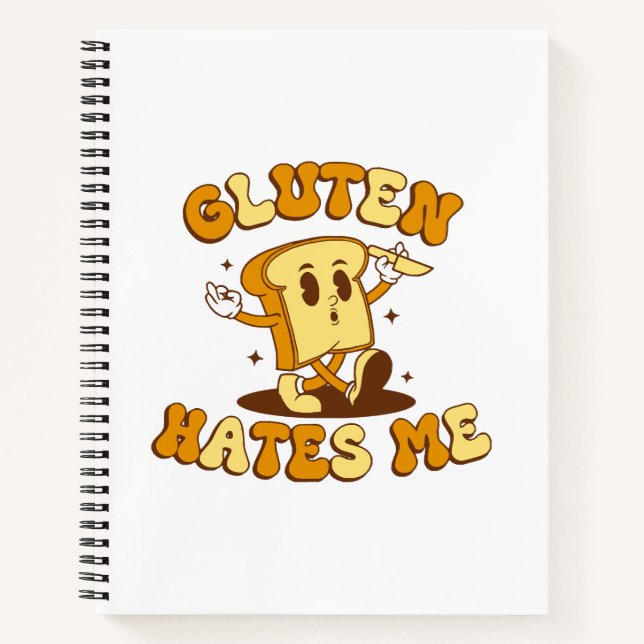 Cuaderno El gluten me odia (Anverso)