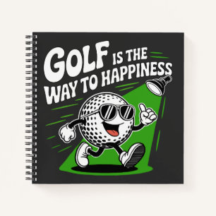 Cuaderno El golf es el camino a la felicidad