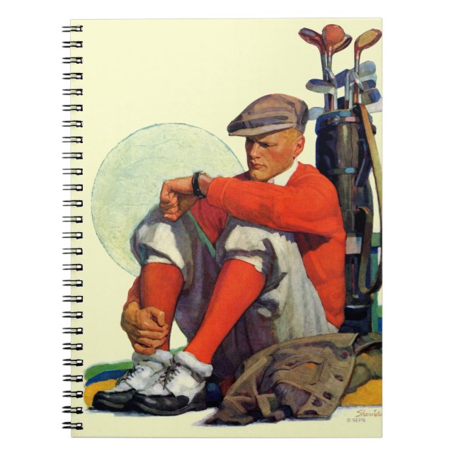 Cuaderno El golfista guardó el esperar (Frente)