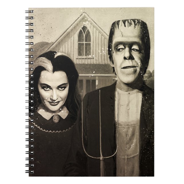 Cuaderno El gótico americano del Munster | Pintura digital (Frente)